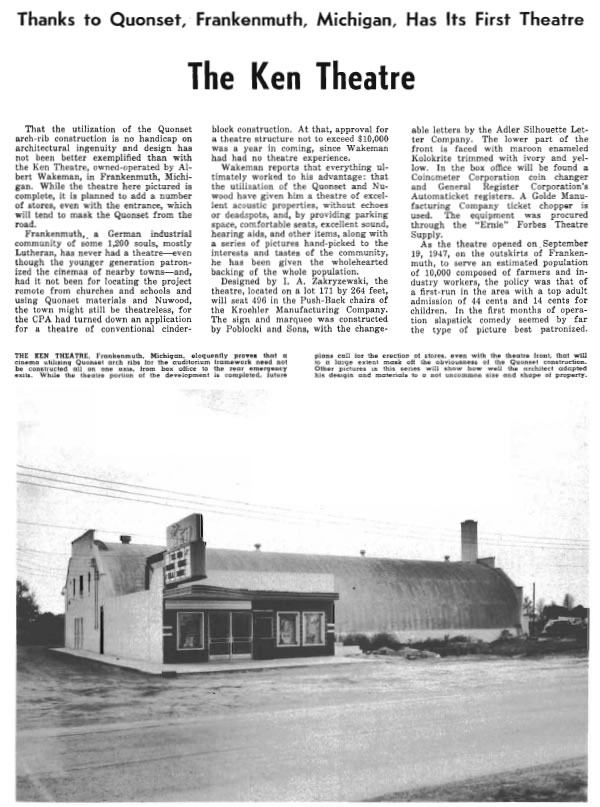 Ken Theatre - From 1947 Theater Catalog (newer photo)